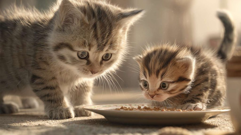 Start Feeding Food to Kittens