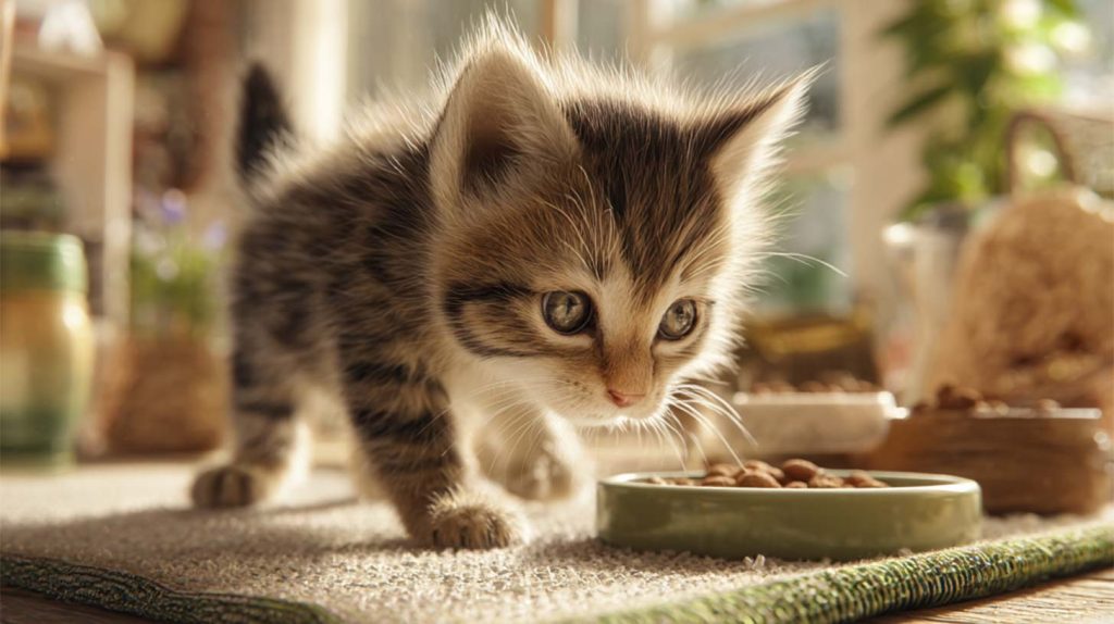 Kitten feeding