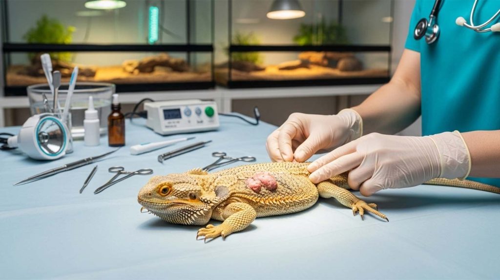 Tumors in reptile