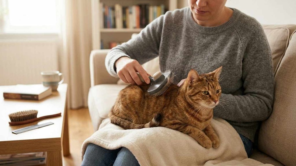Cat Brushing Routine