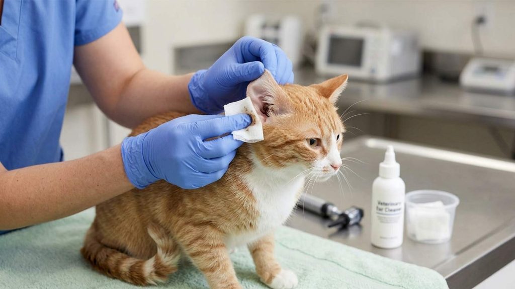 Cat Ear Cleaning